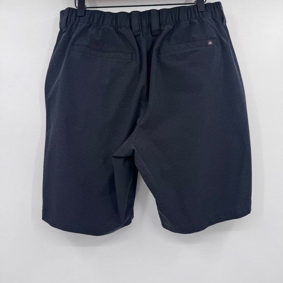 Banana Republic Shorts Men 36 Black Lightweight Stretch Elastic Flat Front Golf - Picture 3 of 12
